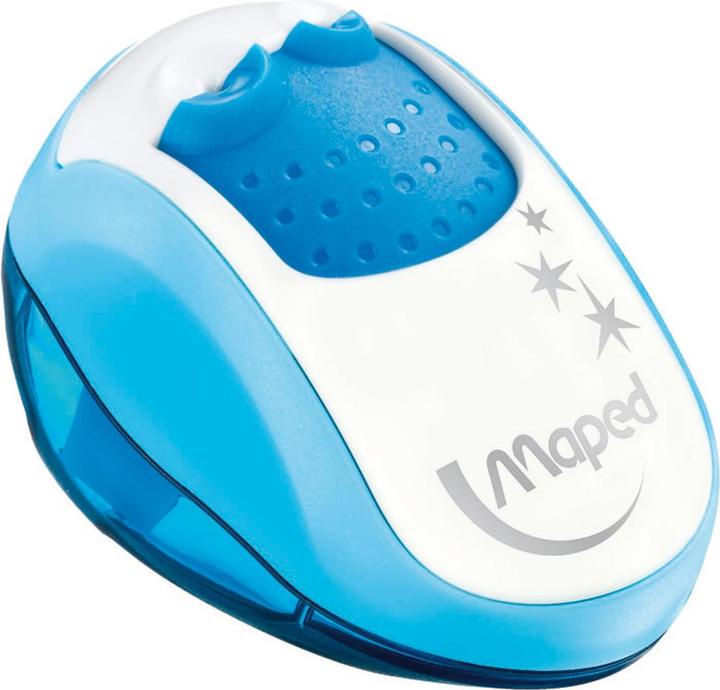 Maped Sharpener with collection container Clean, 2 pencil sizes, f.ass., in blister pack