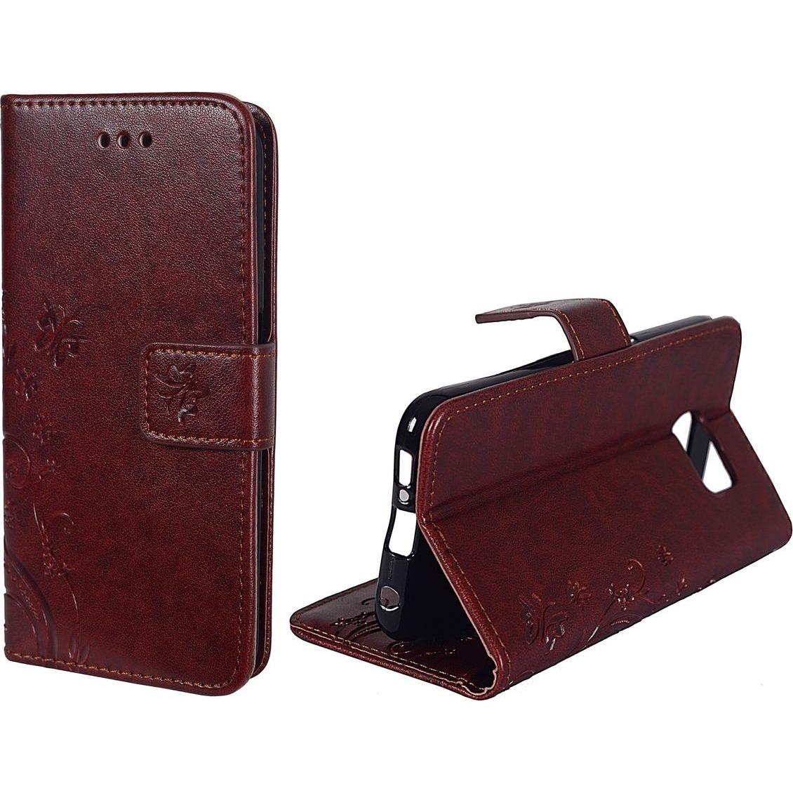 König Design Schutz Handy Hülle für Samsung Galaxy S6 Edge Case Cover Tasche Wallet Etui Neu (Samsung Galaxy S6 Edge), S...