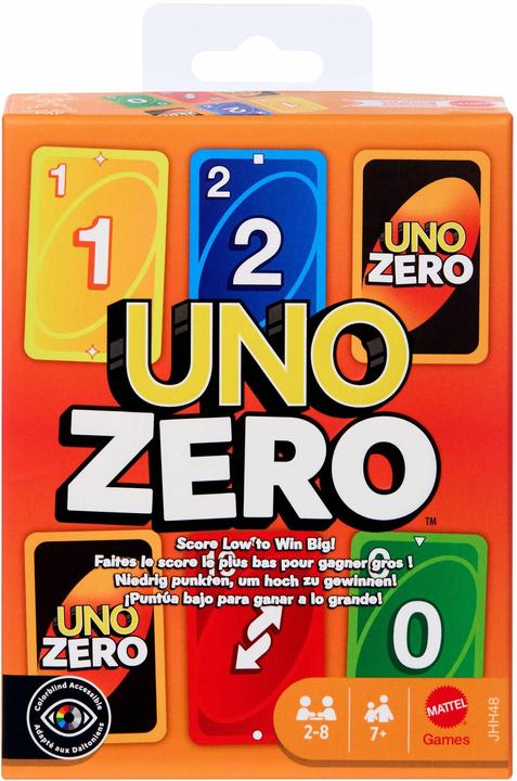Produktbild Mattel Games UNO Zero (Multilingual, 2 - 10 Spieler)