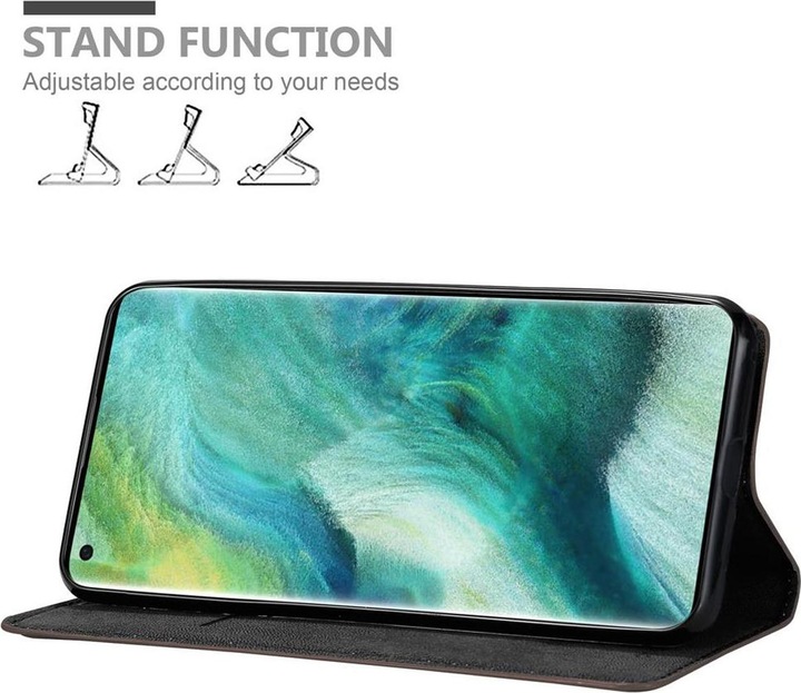 Actual product image Cadorabo Book Invisible Magnet Cover (Oppo Find X2)