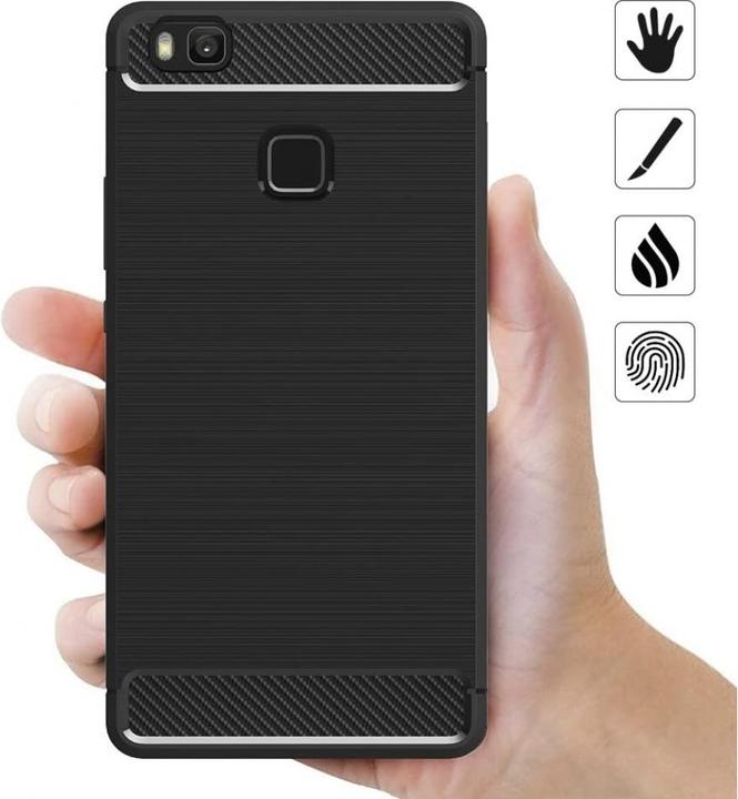 Produktbild Screenguard Huawei P9 Lite Hülle Carbon Brushed Soft TPU (Huawei P9 Lite)