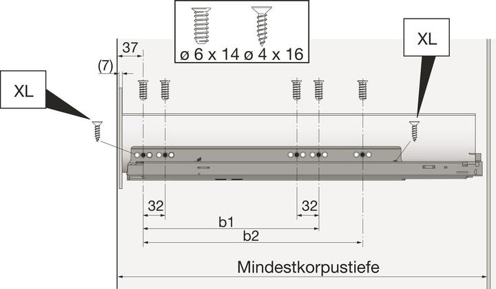 Produktbild Hettich Vollauszug mit Silent System Actro YOU