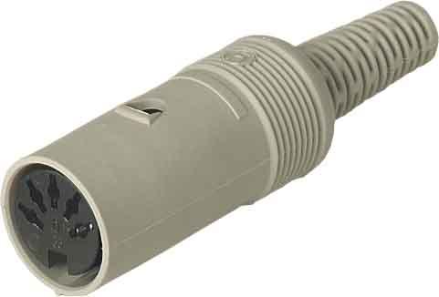 SKS Hirschmann MAK 30 S DIN-circulaire stekkerbus, recht Aantal polen: 3 Grijs 1 st.