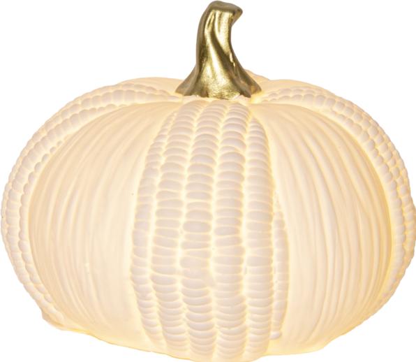 Image du produit Star Trading Keramik Dekoration Kürbis 14 cm, Weiss