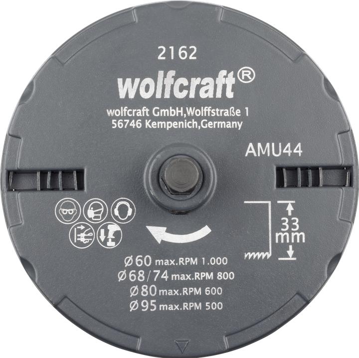 Actual product image wolfcraft 1 standard hole saw set ø60,68,74,80,95
