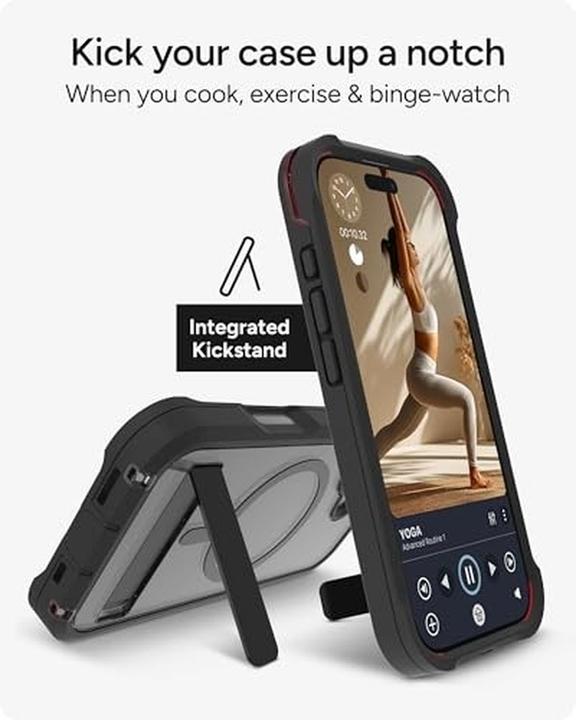 Produktbild Zagg Case für Apple iPhone 17 Rainier Snap mit Kickstand smoke black (Apple iPhone 17)
