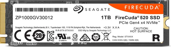 Produktbild Seagate Firecuda 520 (1000 GB, M.2 2280)