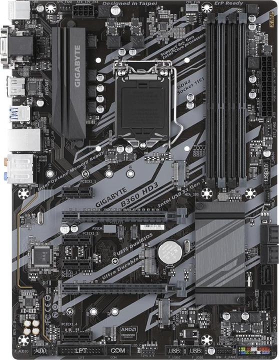 Produktbild Gigabyte B360 Hd3, Atx (LGA 1151, Intel B360, ATX)