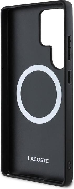 Image du produit Lacoste Case Iconic Petit Pique Woven Logo CBDY Strap MagSafe to Samsung Galaxy S25 Ultra black (Samsung Galaxy S25 Ultra)
