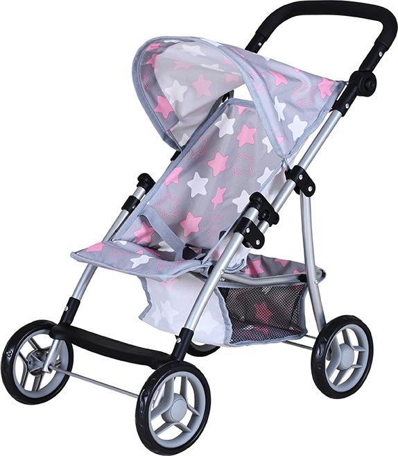 Image du produit Knorrtoys Zwillingspuppenwagen Duo - "star grey pink"