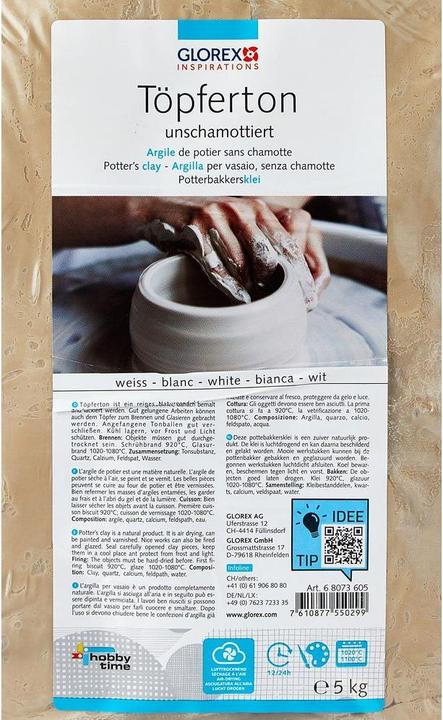 Produktbild hobbytime Töpferton