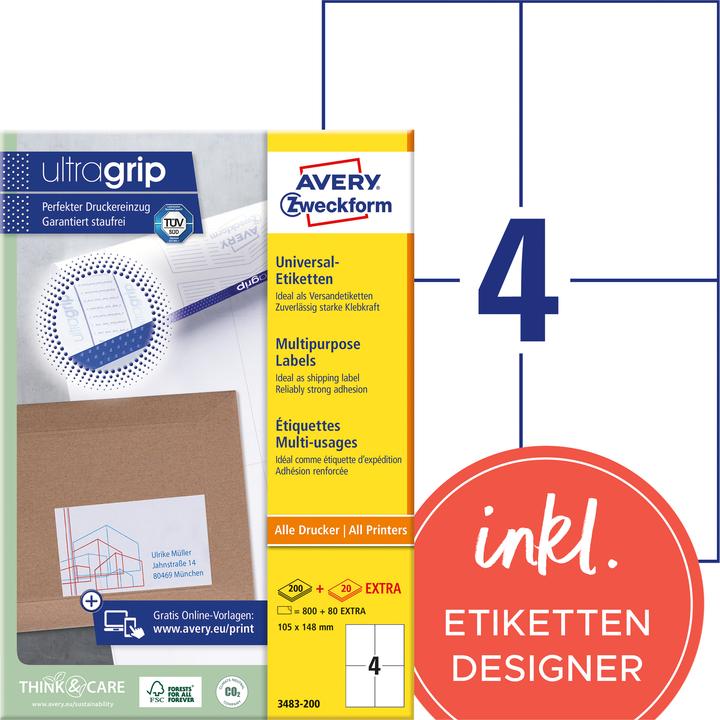 Productafbeelding Avery Universele etiketten