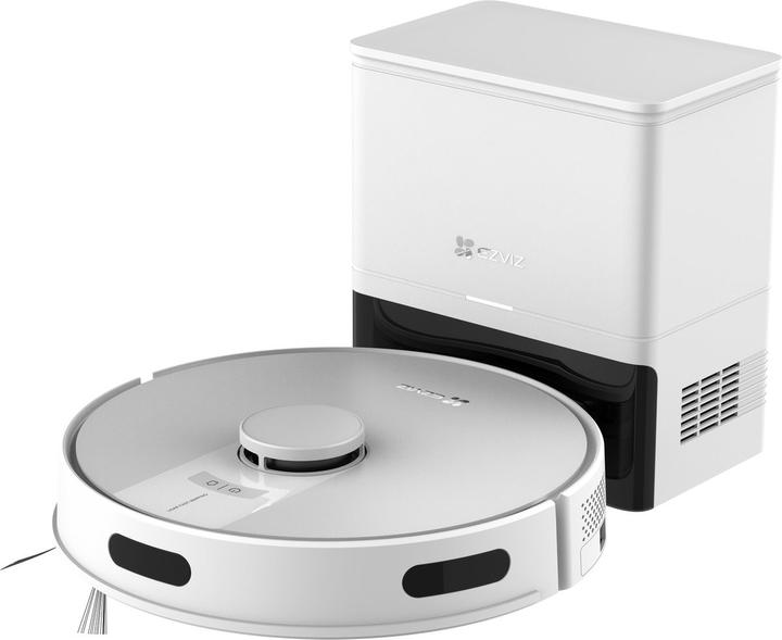 EZVIZ 4000Pa Suction Power, Auto Dust Emptying (4000 Pa, Torchon d'essuyage)