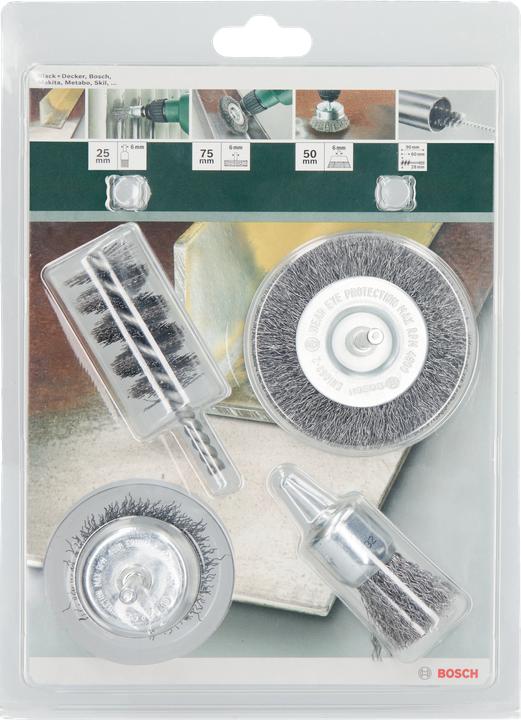 Produktbild Bosch Zubehör 4tlg. Drahtbürsten-Set 4tlg. Drahtbürsten-Set