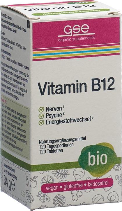Actual product image GSE Vitamins B12 Compact bio cpr (120 Piece, Pills, 123 g)
