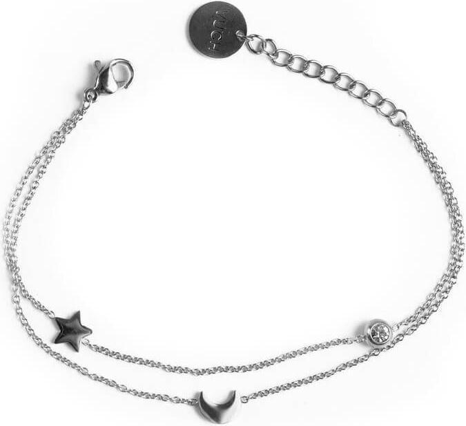 Actual product image Vuch Fashionable steel bracelet Infinity Silver (L)