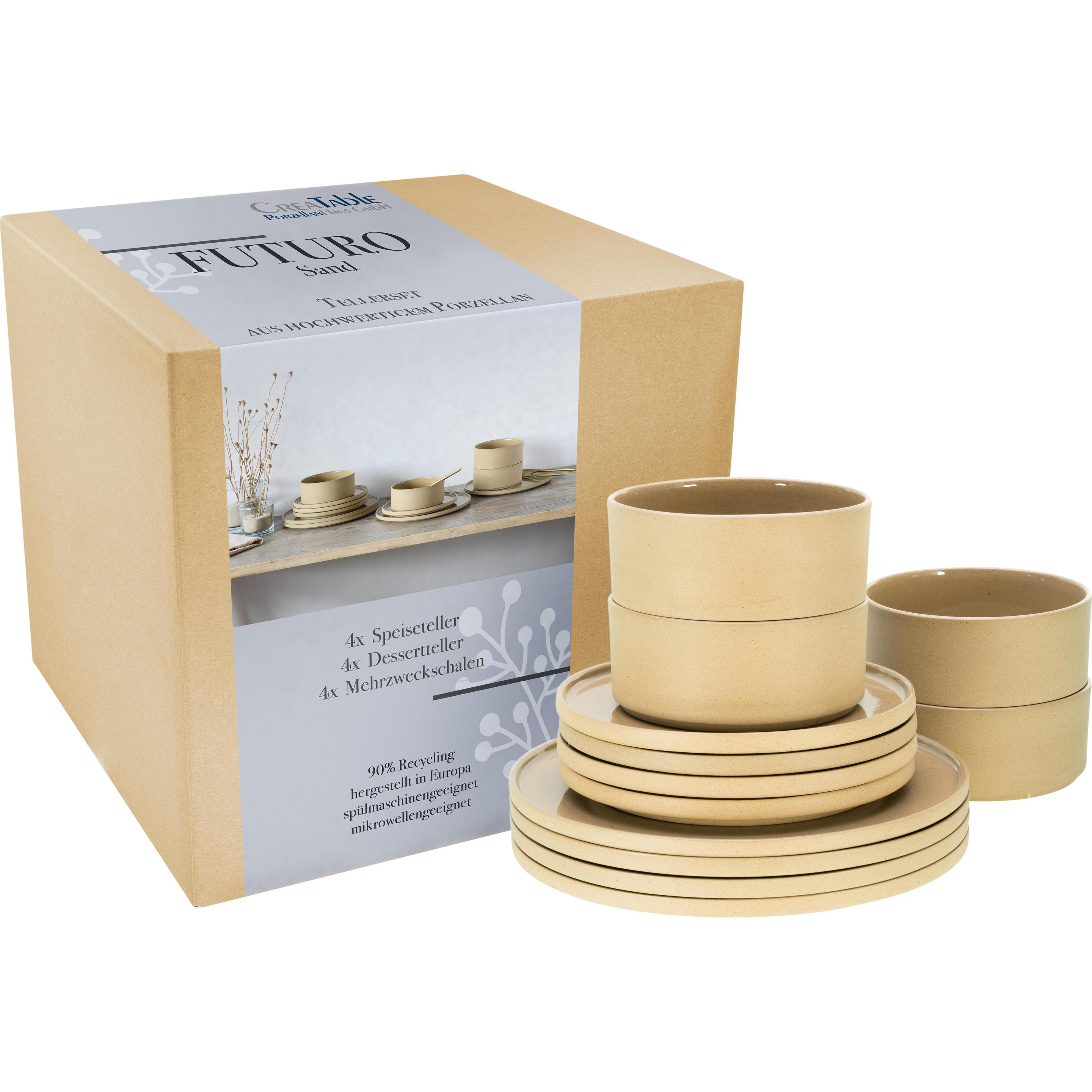 CreaTable, Geschirrset, Futuro (12 Stück)