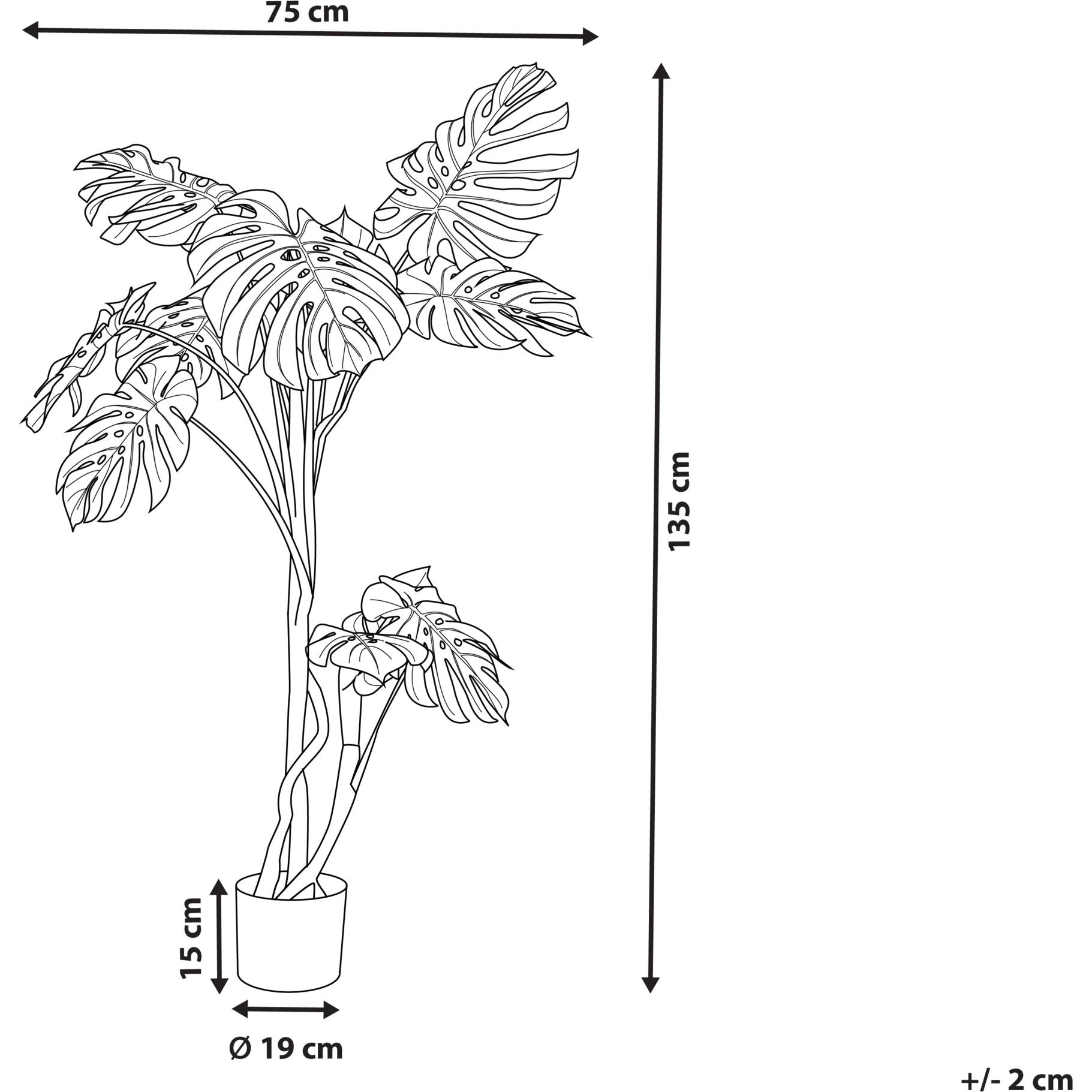 Thumbnail - Beliani, Kunstpflanzen, Monstera Plant (135 cm)