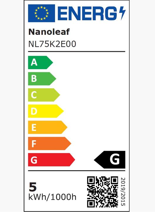 Energie-Label Nanoleaf Essentials Smart GU10 WiFi LED-Lampe, 3-Pack (GU10, 400 lm, 3 x, G)