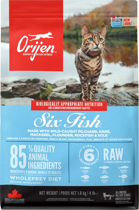 Produktbild Orijen Six Fish (Adult, 1 Stk., 1800 g)
