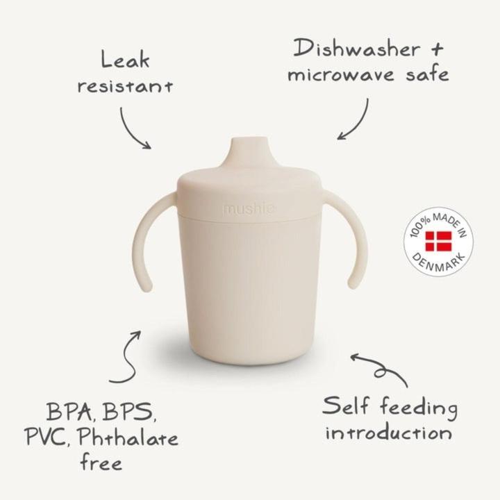 Actual product image Mushie Trainer sippy cup