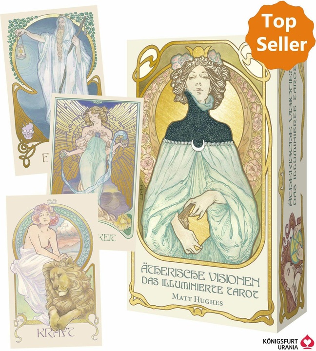 Produktbild Ätherische Visionen - Das illuminierte Tarot (Deutsch, Matt Hughes, 2020)