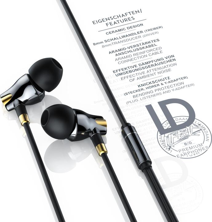 Actual product image Liam & Daan Urban in-ear headphones (Cable)