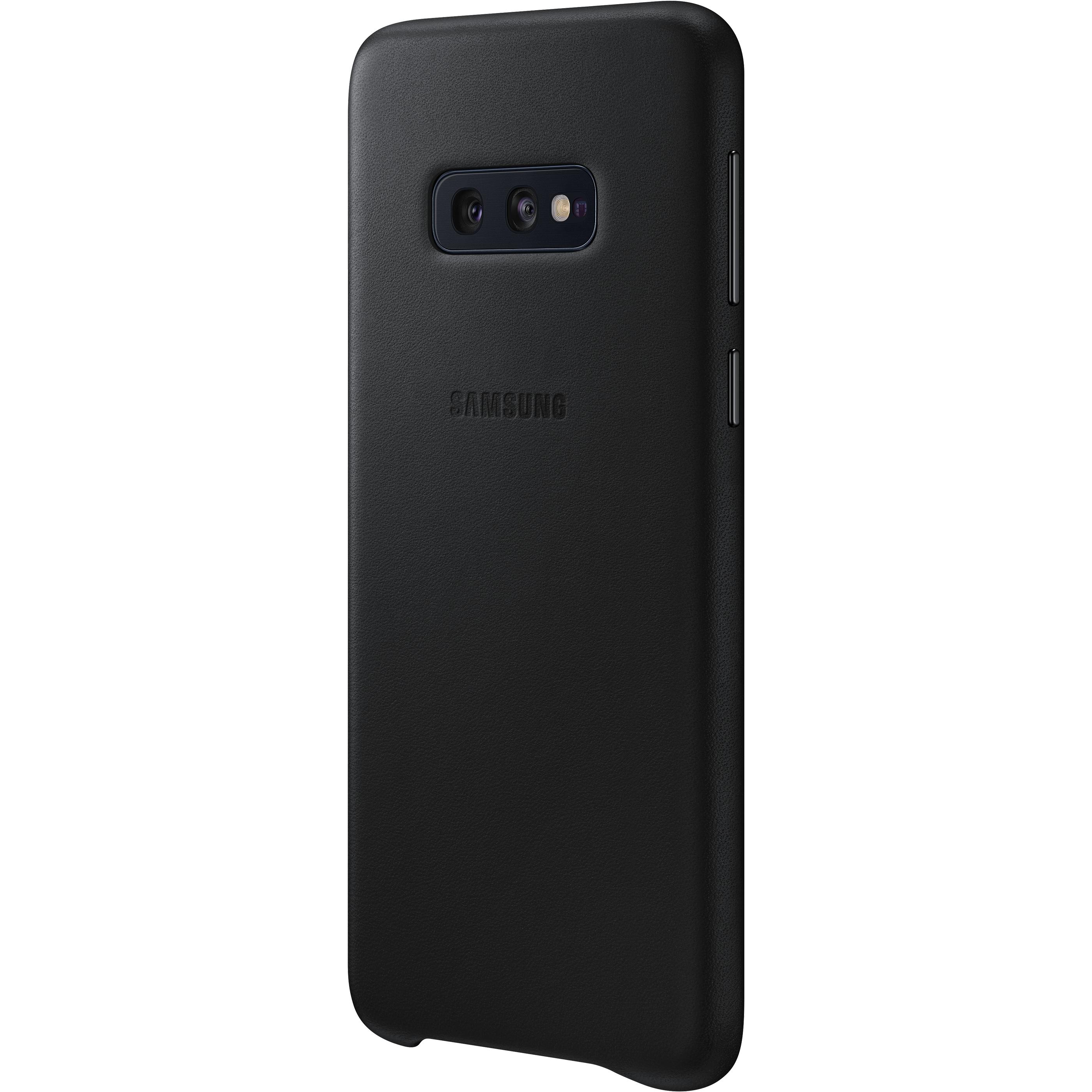 Samsung Leather Cover (Samsung Galaxy S10e), Smartphone Hülle, Schwarz
