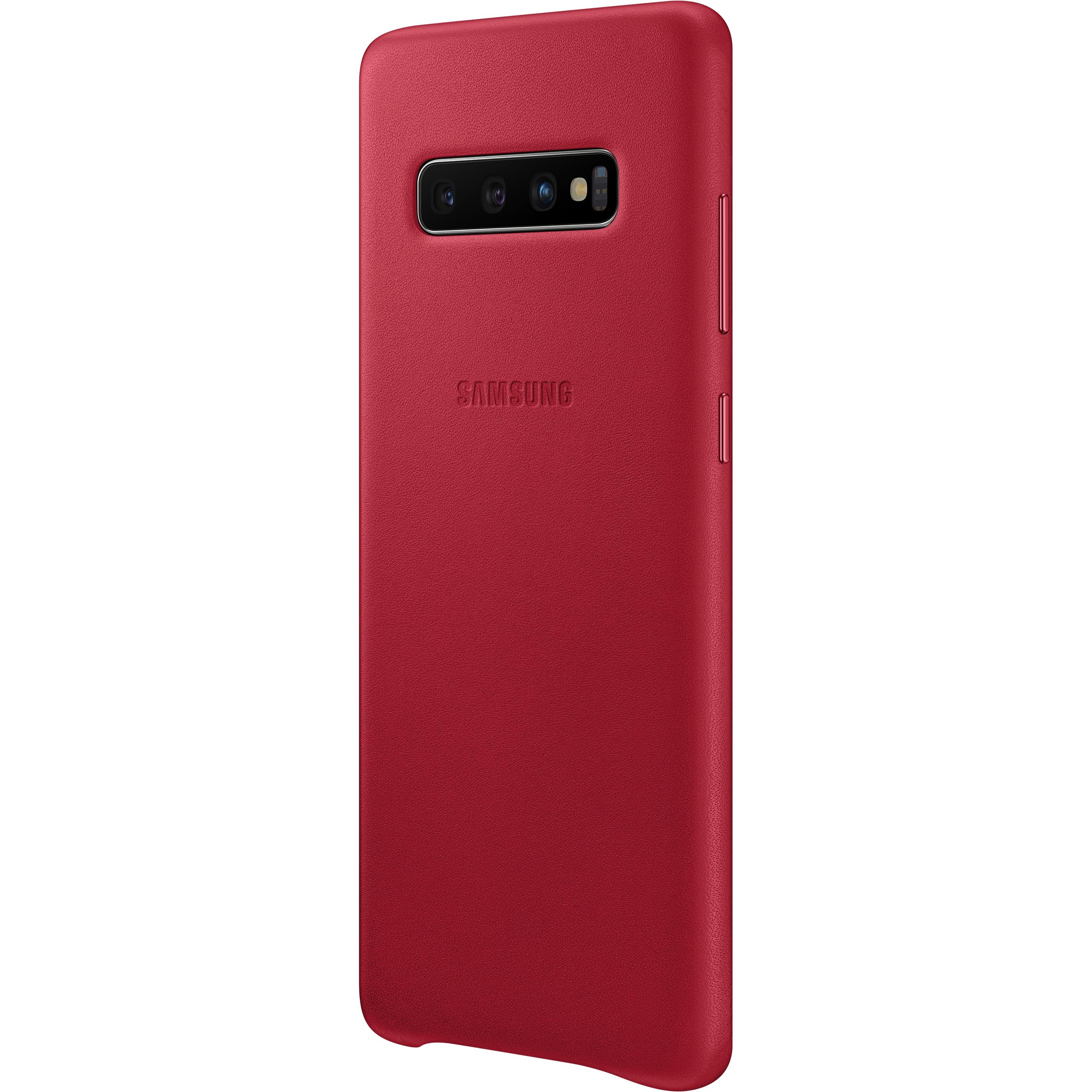 Thumbnail - Samsung Leather Cover (Samsung Galaxy S10+), Smartphone Hülle, Rot