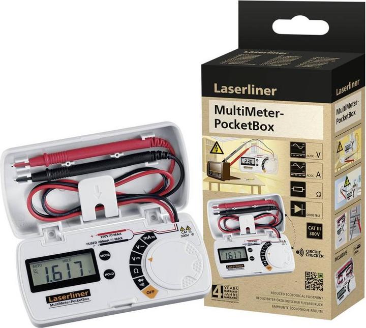 Actual product image Laserliner Multimeter PocketBox, Funktionen: Diodentest-Funktion