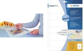 Actual product image Herma Transparent labels A3
