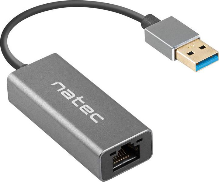 Actual product image Genesis NETWORK CARD NATEC CRICKET USB 3.0 1X RJ45 1GB ON CABLE (USB, USB 3.0, RJ45 (1x))