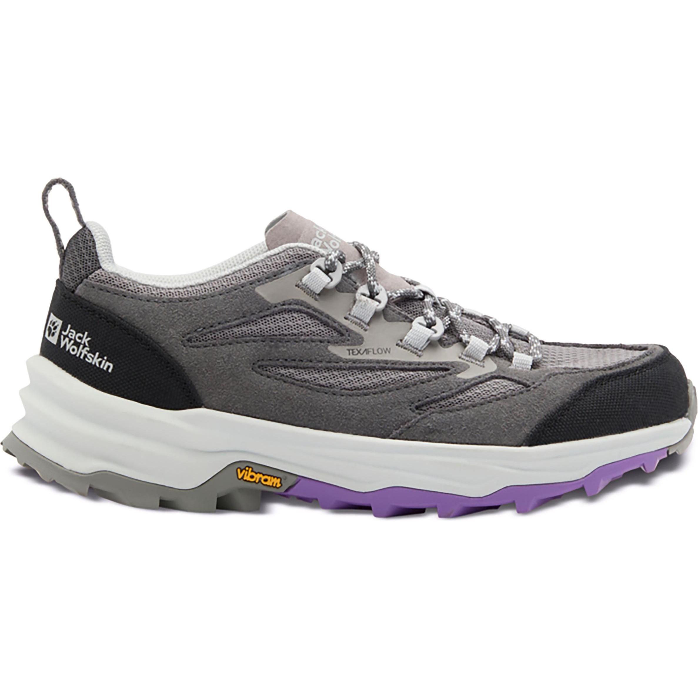 Jack Wolfskin, Damen, Wanderschuhe, Cyrox Vent Low W (40.5), Grau