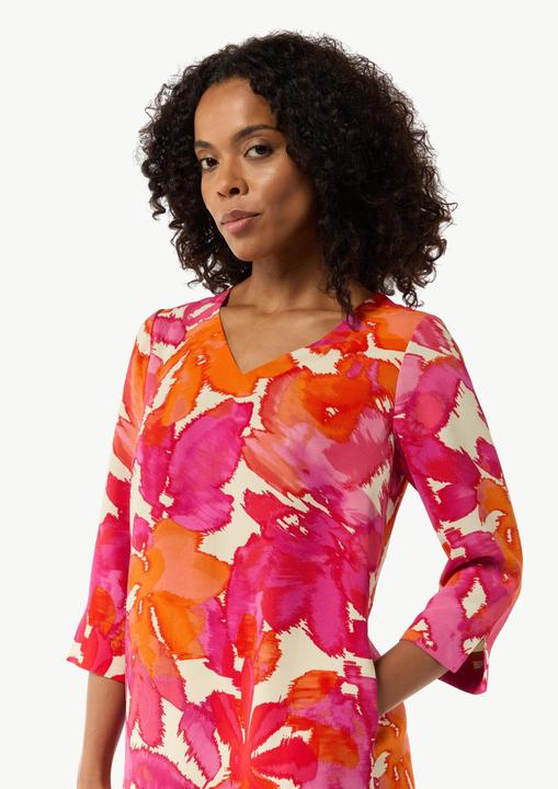 Image du produit Comma Kleid Gemustertes Kleid aus Crêpe (38)