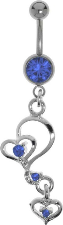 Actual product image Bijouteria Bellypiercing (Titanium, Brass, Crystal)