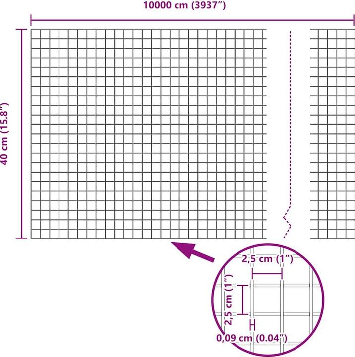 Produktbild vidaXL Gartenzaun