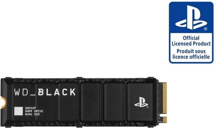Produktbild WD Black SN850P mit Heatsink für PS5 (1000 GB, M.2 2280)