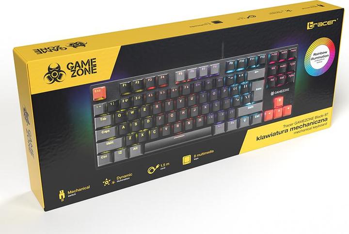 Actual product image Tracer GAMEZONE Blade 87 Mechanical Keyboard (English-international, Cable)