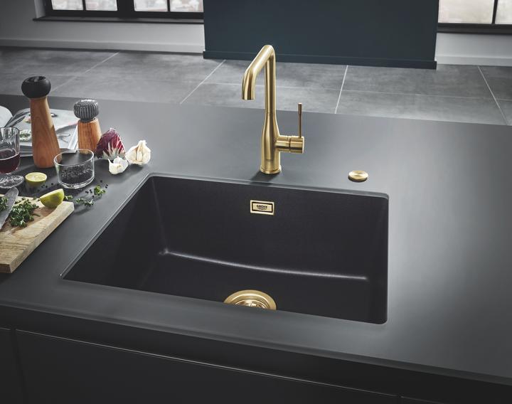 Actual product image Grohe Kitchen mixer with single-lever mixer Essence New cool sunrise brushed 30269
