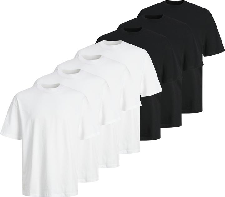 Produktbild Jack & Jones 7er-pack Einfarbig Rundhalsausschnitt T-shirt T-shirt (XS)