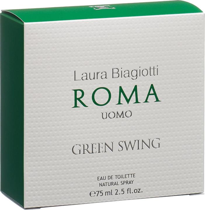 Actual product image Laura Biagiotti Roma - Uomo Green Swing Eau de Toilette (Eau de toilette, 75 ml)