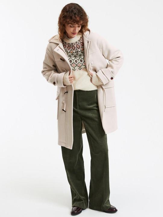 Image du produit La Redoute Collections Halblanger Dufflecoat mit Kapuze (M, XXL)