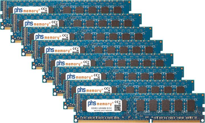 Productafbeelding PHS-memory RAM geschikt voor Apple Mac Pro Eight Core 2,26GHz (begin 2009) (Apple Mac Pro Eight Core 2,26 GHz (begin 2009), 8 x 8GB)