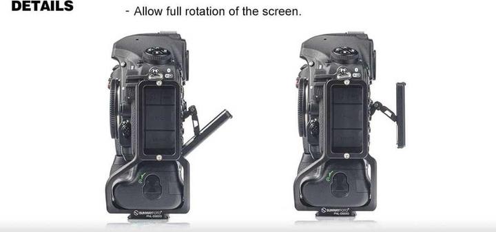 Image du produit Sunwayfoto Support en L pour Nikon D850 Grip PNL-D850G