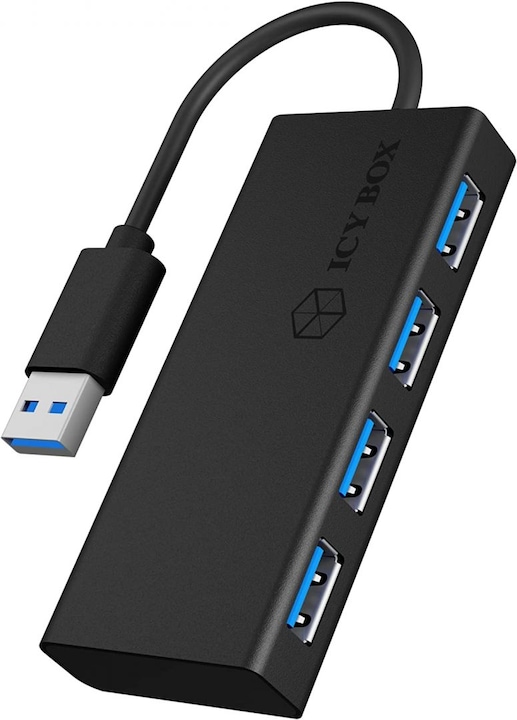 Actual product image Icy Box Ib-Ac6104-B (USB-A, 4 Ports)