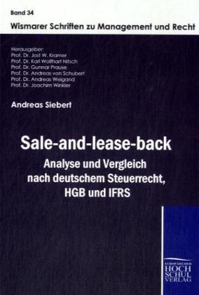 Produktbild Sale-and-lease-back (Deutsch, Andreas Siebert, 2009)