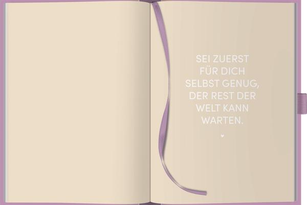 Actual product image Self-care-Tagebuch Flieder (A5)