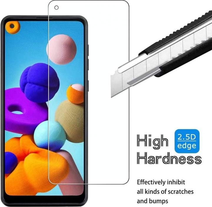 Immagine prodotto Screenguard Samsung Galaxy A21s Pellicola protettiva in vetro Design amichevole (1 pz., Samsung Galaxy A21s)