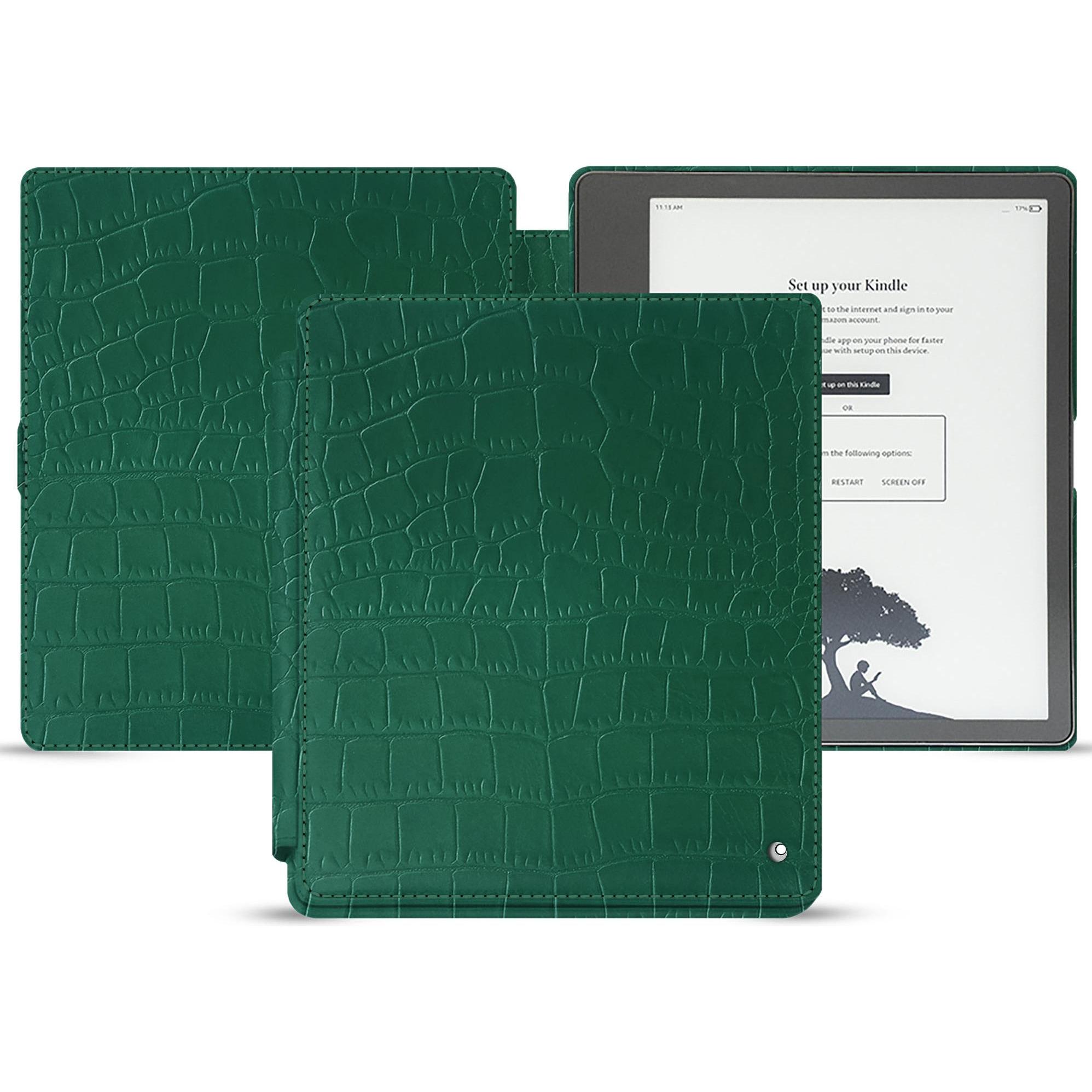Noreve Lederschutzhülle horizontal (Kindle), Tablet Hülle, Grün