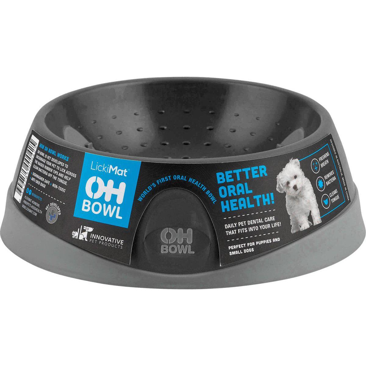 Thumbnail - LickiMat LICKI MAT - Dog Bowl Oral Hygiene Bowl S Black Ø16X5Cm - (645.5200), Futternapf